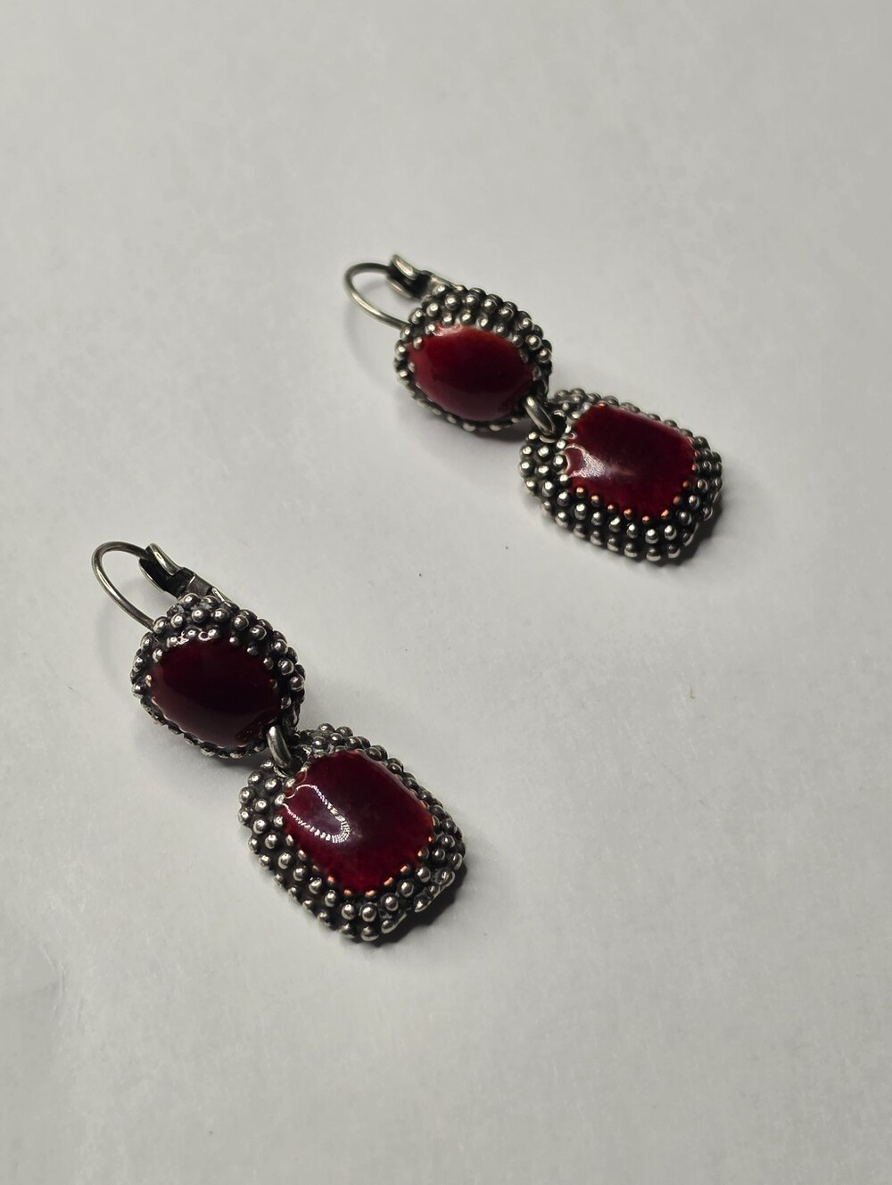 Vintage LMA Paris southwestern style dangle earring